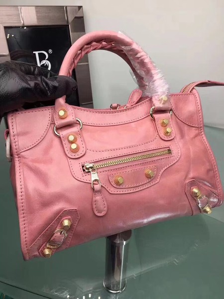 Balenciaga Giant City Gold Studs Handbag 084333 Pink Balenciaga Giant City Gold Studs Handbag 084333 Pink