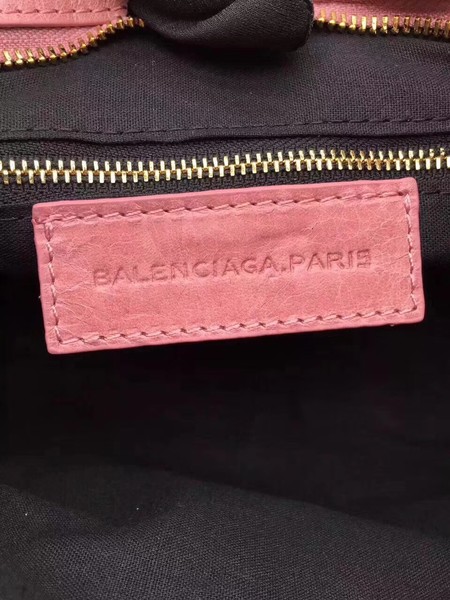 Balenciaga Giant City Gold Studs Handbag 084333 Pink Balenciaga Giant City Gold Studs Handbag 084333 Pink