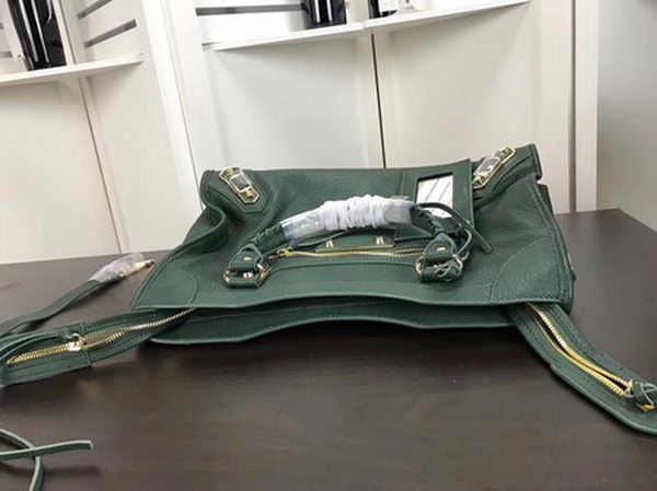 Balenciaga Giant City Gold Studs Handbag B084334 Green Balenciaga Giant City Gold Studs Handbag B084334 Green