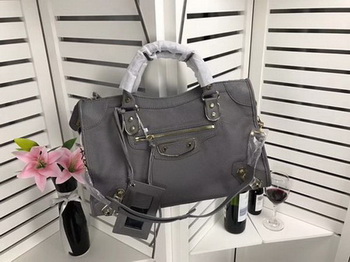Balenciaga Giant City Gold Studs Handbag B084334 Grey Balenciaga Giant City Gold Studs Handbag B084334 Grey