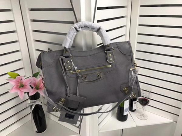 Balenciaga Giant City Gold Studs Handbag B084334 Grey Balenciaga Giant City Gold Studs Handbag B084334 Grey