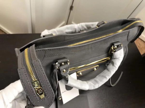 Balenciaga Giant City Gold Studs Handbag B084334 Grey Balenciaga Giant City Gold Studs Handbag B084334 Grey