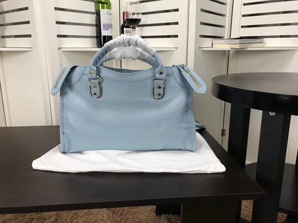 Balenciaga Giant City Gold Studs Handbag B084334 Light Blue Balenciaga Giant City Gold Studs Handbag B084334 Light Blue