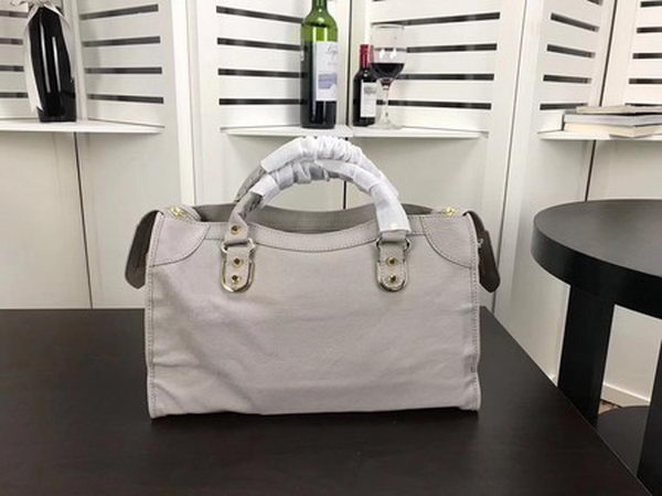Balenciaga Giant City Gold Studs Handbag B084334 Light Grey Balenciaga Giant City Gold Studs Handbag B084334 Light Grey