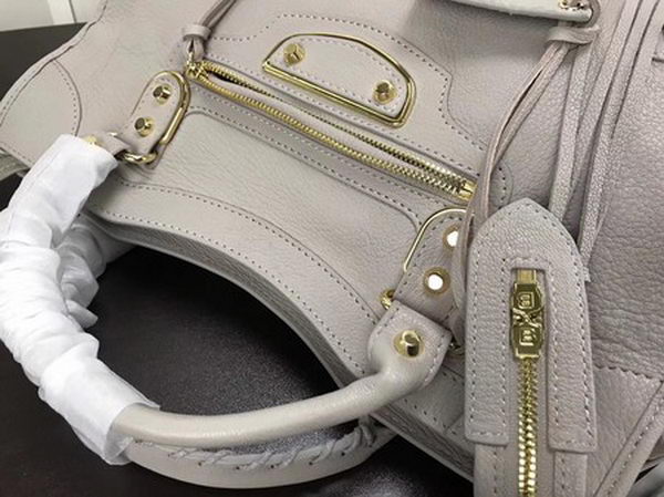 Balenciaga Giant City Gold Studs Handbag B084334 Light Grey Balenciaga Giant City Gold Studs Handbag B084334 Light Grey