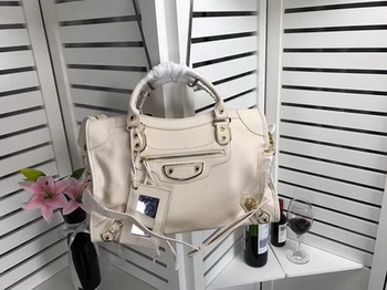 Balenciaga Giant City Gold Studs Handbag B084334 OffWhite Balenciaga Giant City Gold Studs Handbag B084334 OffWhite