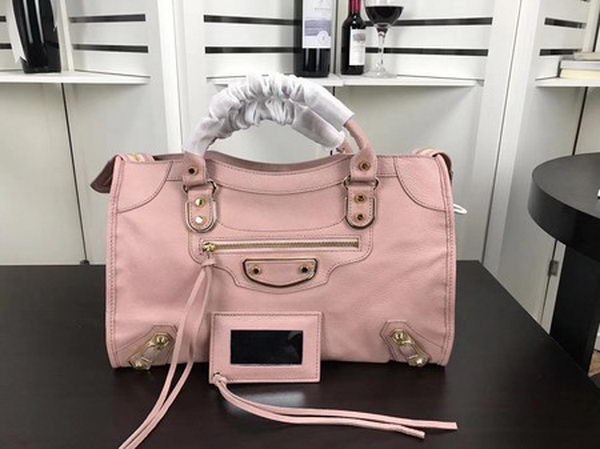 Balenciaga Giant City Gold Studs Handbag B084334 Pink Balenciaga Giant City Gold Studs Handbag B084334 Pink