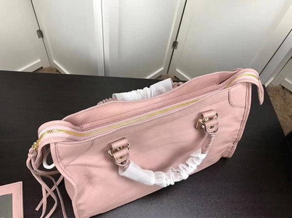 Balenciaga Giant City Gold Studs Handbag B084334 Pink Balenciaga Giant City Gold Studs Handbag B084334 Pink