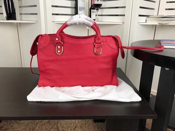 Balenciaga Giant City Gold Studs Handbag B084334 Red Balenciaga Giant City Gold Studs Handbag B084334 Red