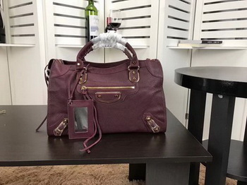 Balenciaga Giant City Gold Studs Handbag B084334 Wine Balenciaga Giant City Gold Studs Handbag B084334 Wine