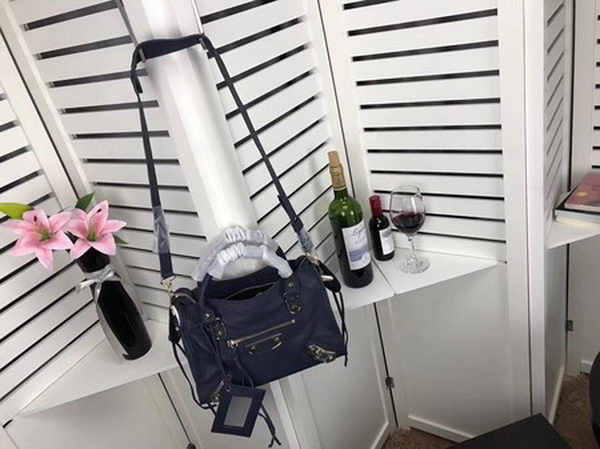 Balenciaga Giant City Gold Studs Handbag B084335 Blue Balenciaga Giant City Gold Studs Handbag B084335 Blue