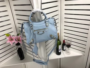 Balenciaga Giant City Gold Studs Handbag B084335 Light Blue Balenciaga Giant City Gold Studs Handbag B084335 Light Blue