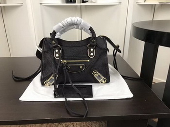 Balenciaga Giant City Gold Studs Handbag B084336 Black Balenciaga Giant City Gold Studs Handbag B084336 Black