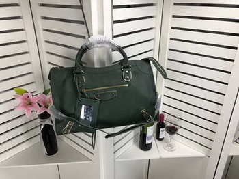 Balenciaga Giant City Gold Studs Handbag B084336 Green Balenciaga Giant City Gold Studs Handbag B084336 Green