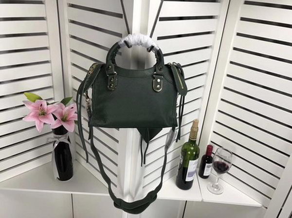 Balenciaga Giant City Gold Studs Handbag B084336 Green Balenciaga Giant City Gold Studs Handbag B084336 Green