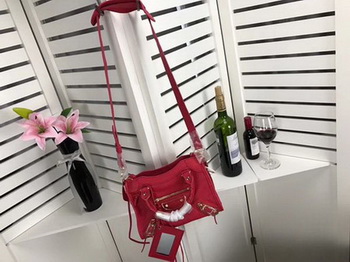 Balenciaga Giant City Gold Studs Handbag B084336 Red Balenciaga Giant City Gold Studs Handbag B084336 Red