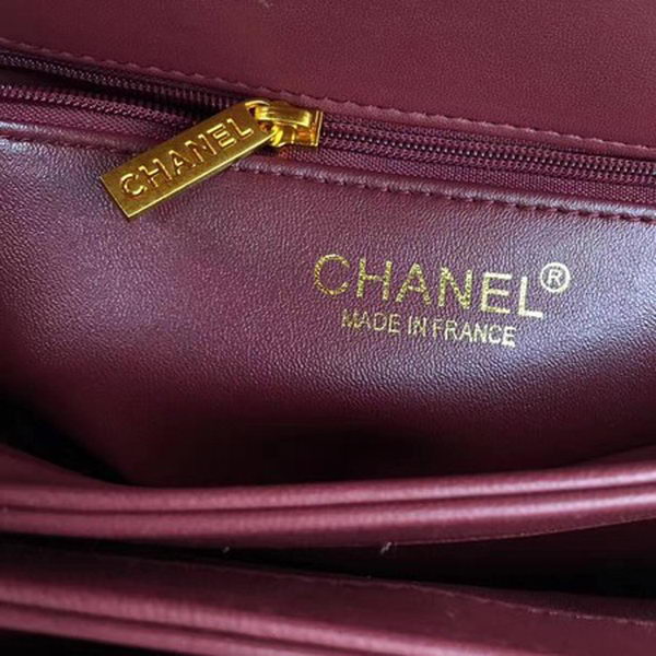 Chanel Classic Top Handle Bag Chevron Sheepskin Leather CHA2371 Red Chanel Classic Top Handle Bag Chevron Sheepskin Leather CHA2371 Red