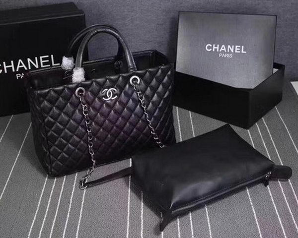 Chanel Tote Bag Sheepskin Leather CHA3625 Black Chanel Tote Bag Sheepskin Leather CHA3625 Black