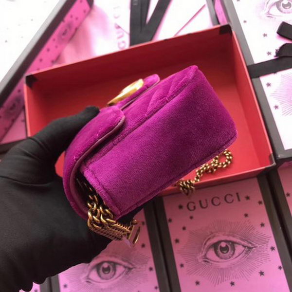 Gucci GG Marmont Velvet Super Mini Bag 476433 Purple Gucci GG Marmont Velvet Super Mini Bag 476433 Purple