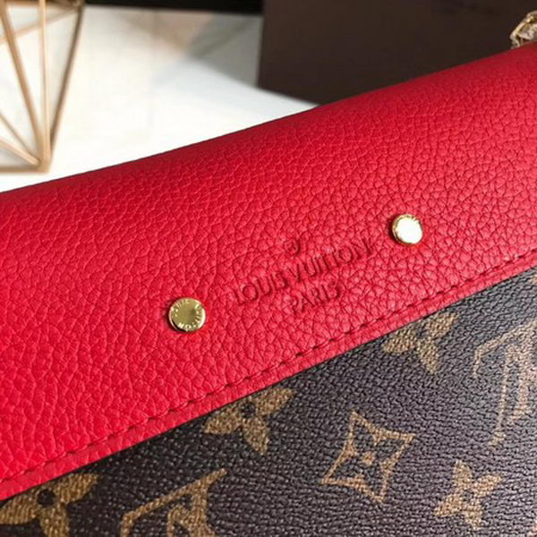 Louis Vuitton Monogram Canvas Pallas Chain Cerise M41201 Red Louis Vuitton Monogram Canvas Pallas Chain Cerise M41201 Red