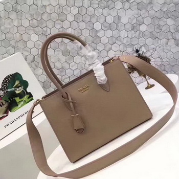 Prada Bibliotheque Medium Saffiano Top-Handle Tote Bag 1BG088 Apricot Prada Bibliotheque Medium Saffiano Top-Handle Tote Bag 1BG088 Apricot