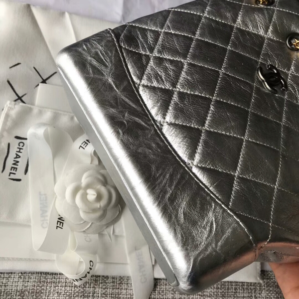 Chanel 2018 Original Calfskin Leather Backpack 81229 Silver Chanel 2018 Original Calfskin Leather Backpack 81229 Silver