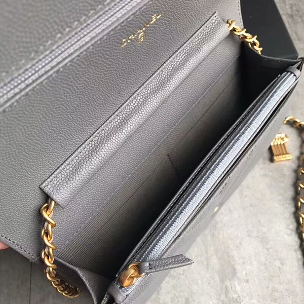 Chanel Owl Pendant Flap Shoulder Bag Calfskin Leather A33814 Grey Chanel Owl Pendant Flap Shoulder Bag Calfskin Leather A33814 Grey