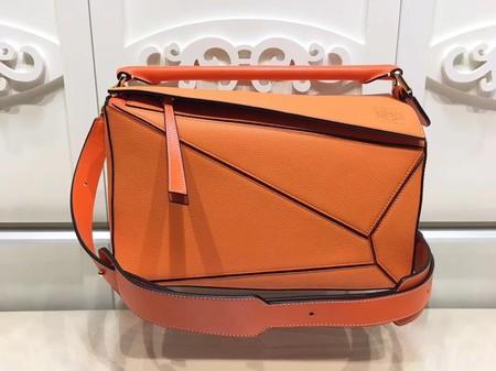 Loewe Puzzle Bag Original Leather L9122 Orange Loewe Puzzle Bag Original Leather L9122 Orange