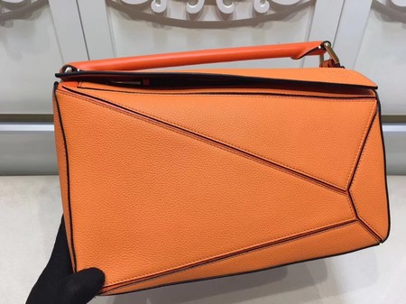 Loewe Puzzle Bag Original Leather L9122 Orange Loewe Puzzle Bag Original Leather L9122 Orange