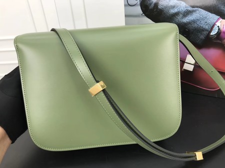 Celine Classic Box Flap Bag Original Calfskin Leather 3378 Green