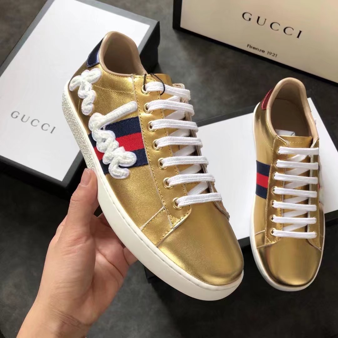 Gucci Lovers shoes GG1308H gold Gucci Lovers shoes GG1308H gold