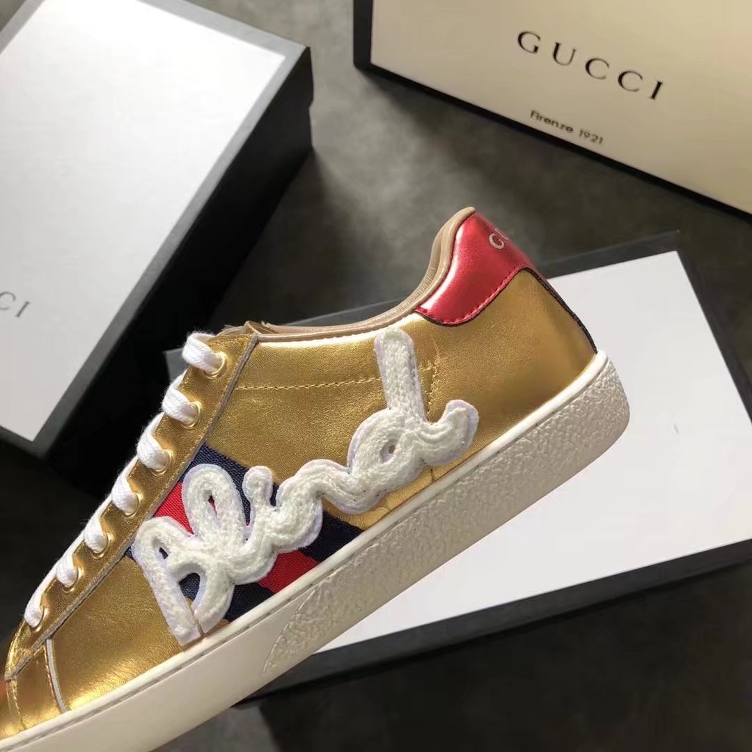 Gucci Lovers shoes GG1308H gold Gucci Lovers shoes GG1308H gold