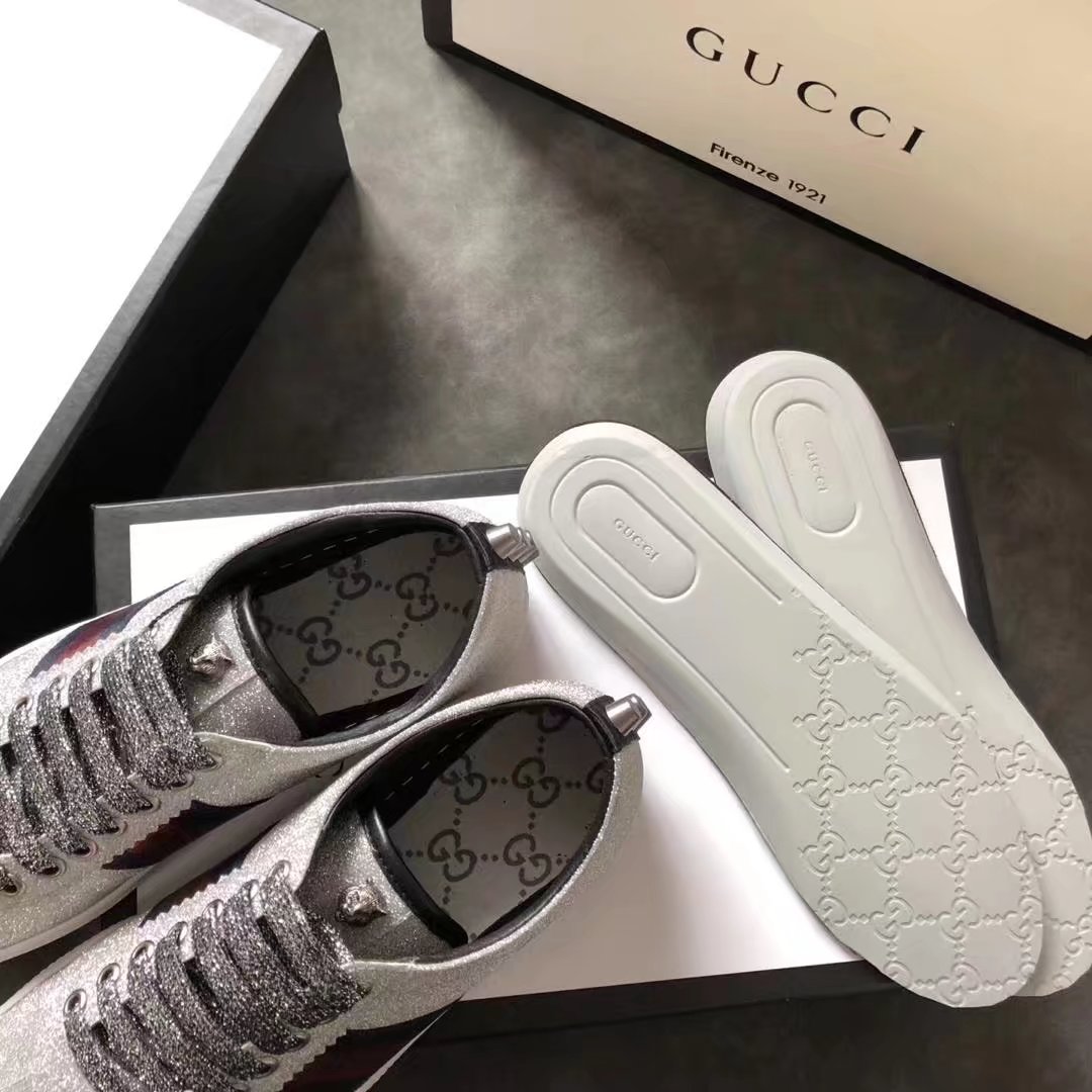 Gucci women shoes GG1302H silver Gucci women shoes GG1302H silver
