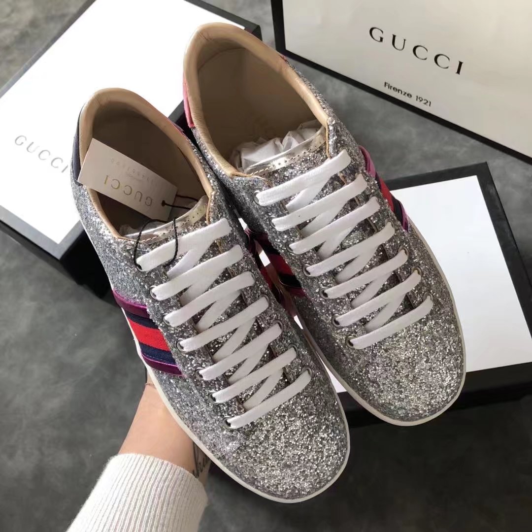 Gucci women shoes GG1303H silver Gucci women shoes GG1303H silver