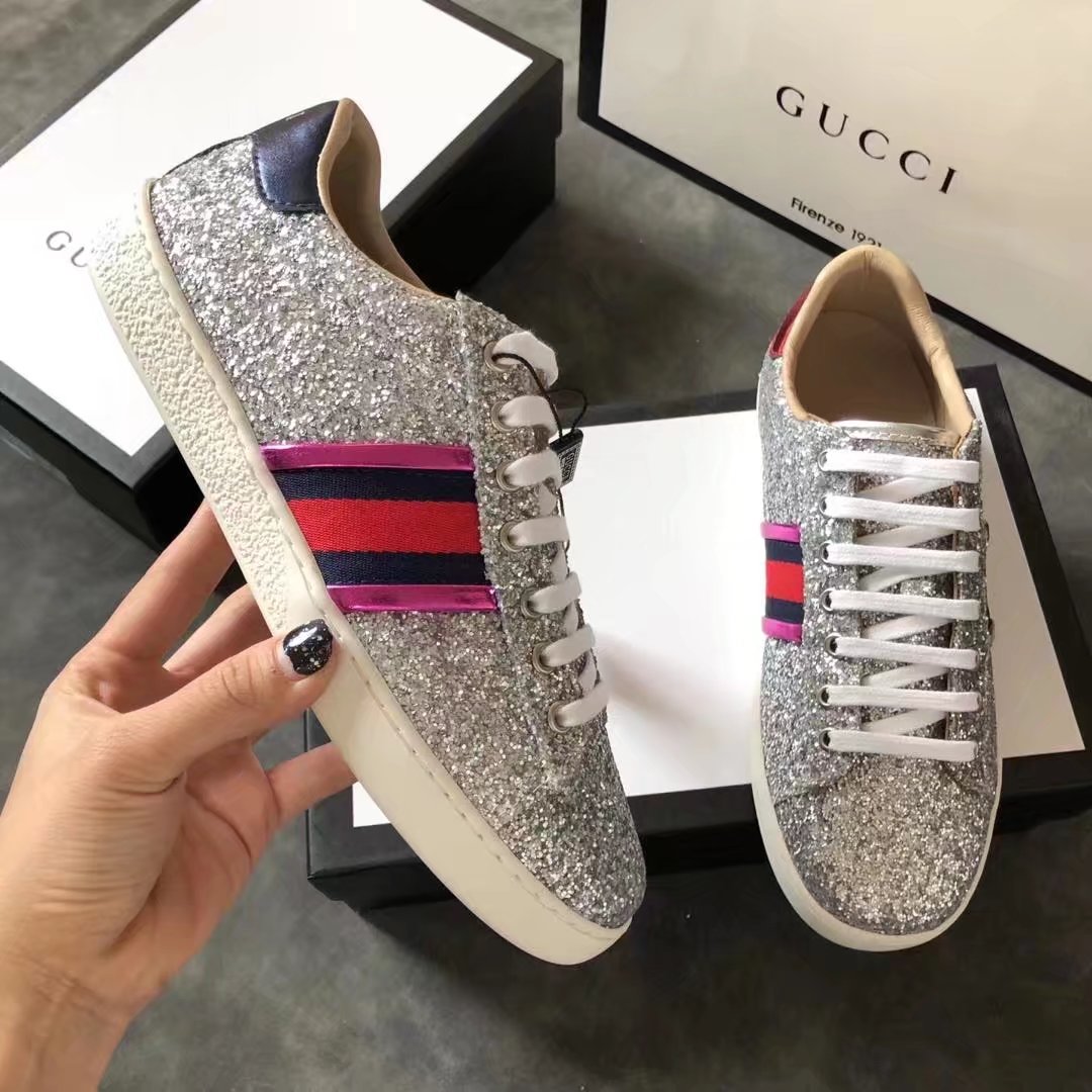 Gucci women shoes GG1303H silver Gucci women shoes GG1303H silver
