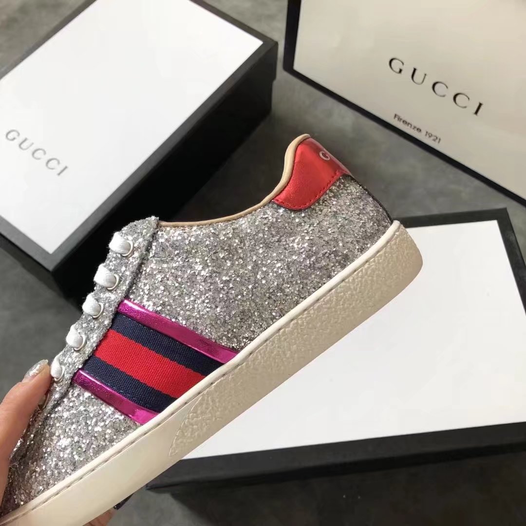 Gucci women shoes GG1303H silver Gucci women shoes GG1303H silver