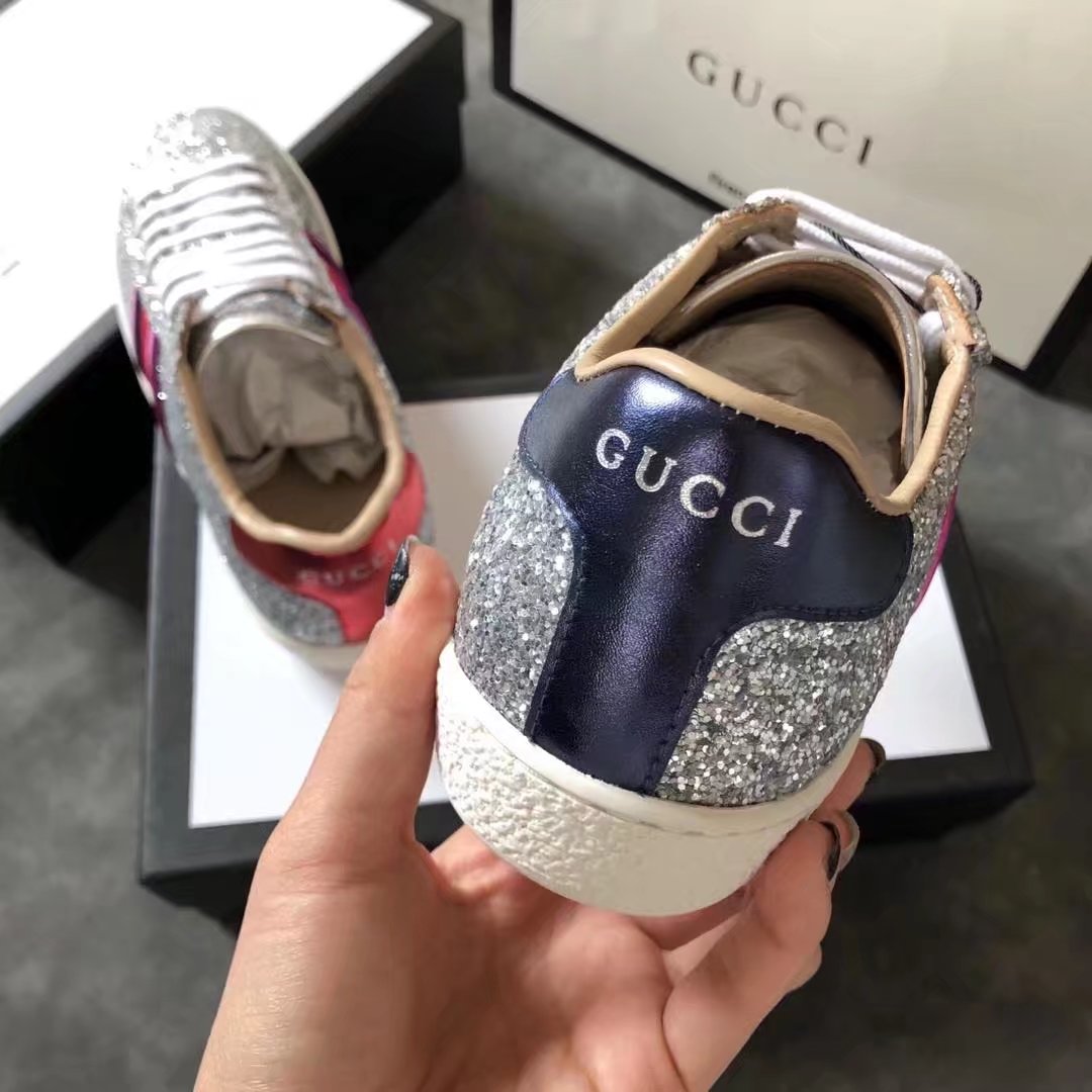 Gucci women shoes GG1303H silver Gucci women shoes GG1303H silver