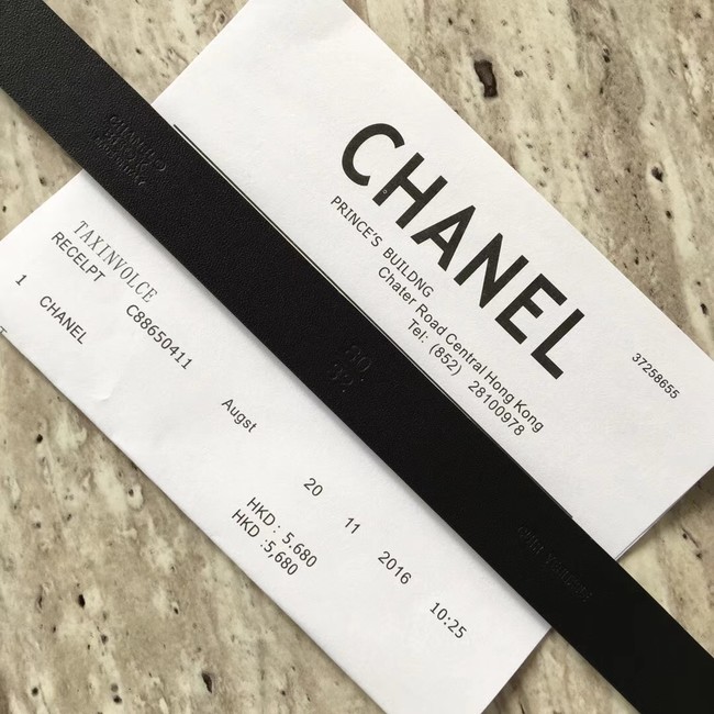 Chanel Original Calf leather Belt 56988 black