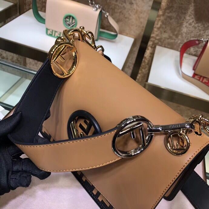 Fendi Calfskin Leather Flap Shoulder Bag 6886 brown Fendi Calfskin Leather Flap Shoulder Bag 6886 brown