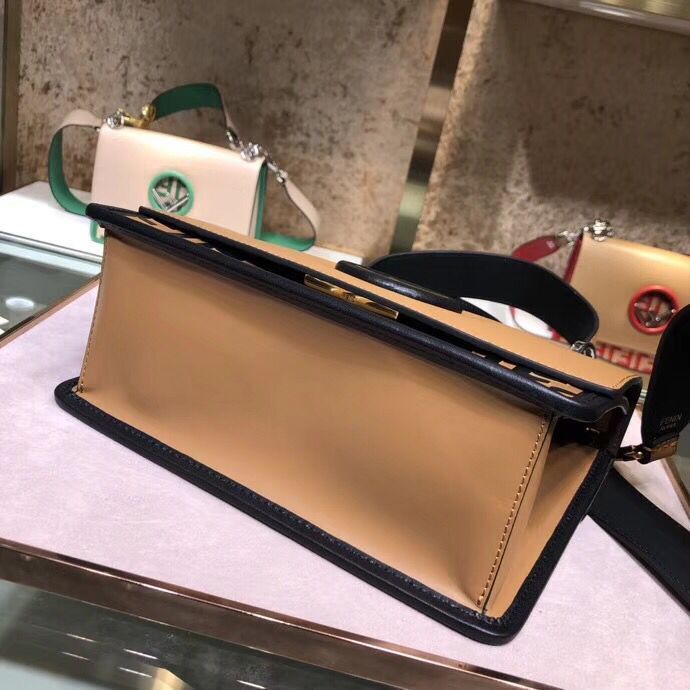 Fendi Calfskin Leather Flap Shoulder Bag 6886 brown Fendi Calfskin Leather Flap Shoulder Bag 6886 brown