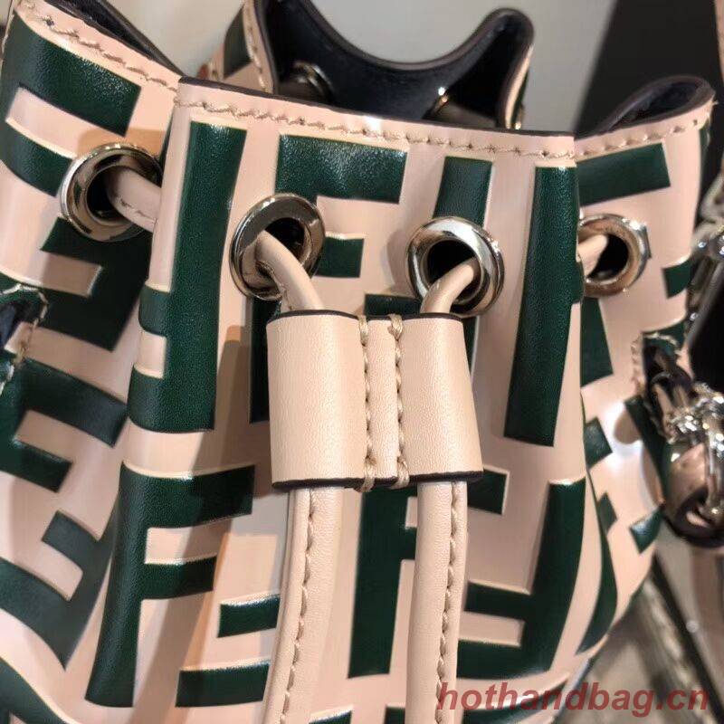 Fendi KAN I LOGO Handbag F0835 GREEN Fendi KAN I LOGO Handbag F0835 GREEN