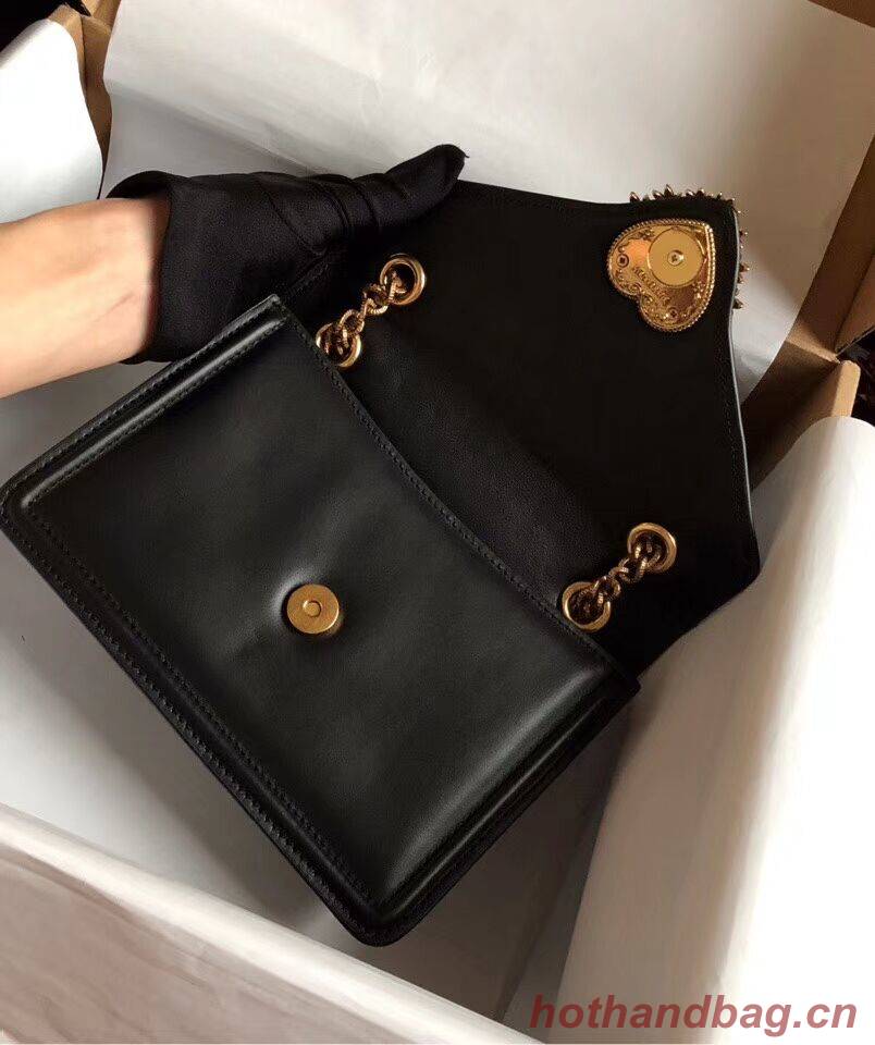 Dolce & Gabbana Calfskin Leather 4046 black Dolce & Gabbana Calfskin Leather 4046 black