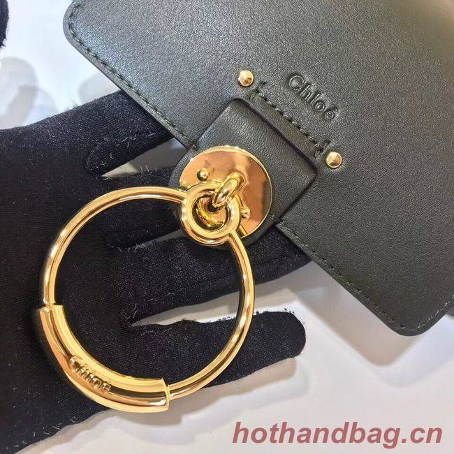 CHLOE Tess Small leather shoulder bag 3E153 Blackish green CHLOE Tess Small leather shoulder bag 3E153 Blackish green