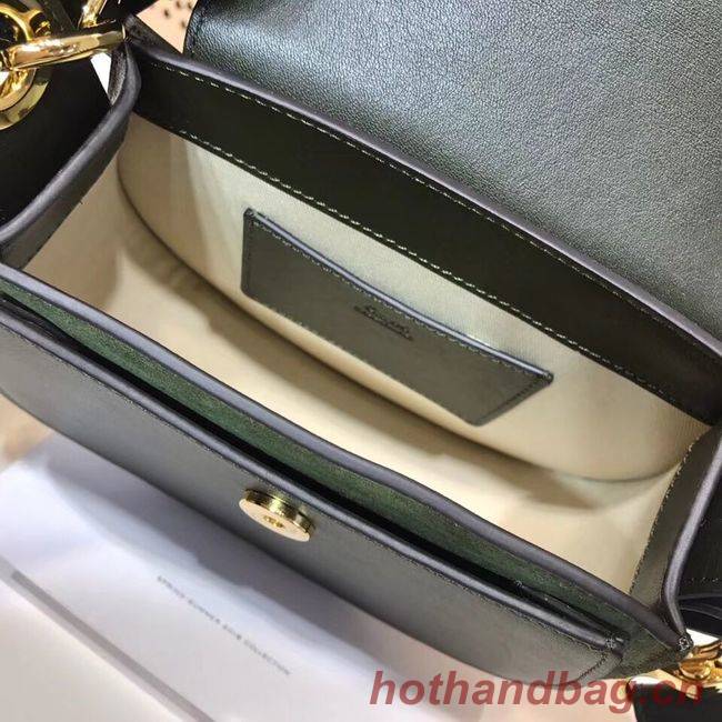 CHLOE Tess Small leather shoulder bag 3E153 Blackish green CHLOE Tess Small leather shoulder bag 3E153 Blackish green