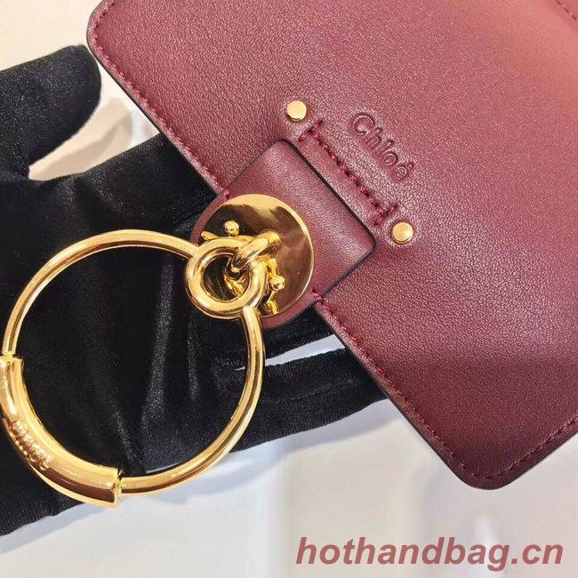 CHLOE Tess Small leather shoulder bag 3E153 Plum purple CHLOE Tess Small leather shoulder bag 3E153 Plum purple