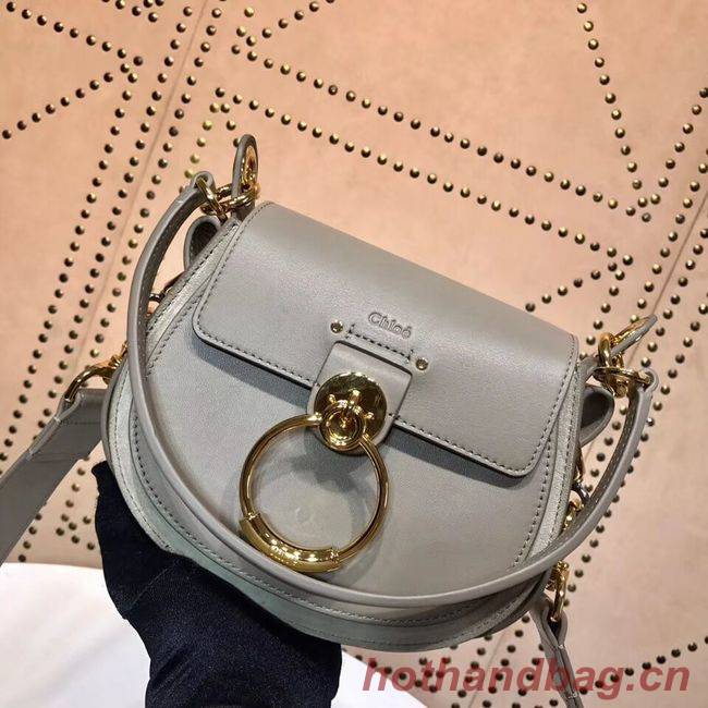 CHLOE Tess Small leather shoulder bag 3E153 grey CHLOE Tess Small leather shoulder bag 3E153 grey