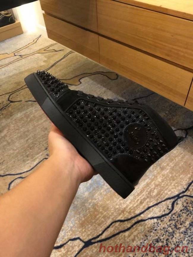 CHRISTIAN LOUBOUTIN Pik Boat glitter leather sneakers CL1039 CHRISTIAN LOUBOUTIN Pik Boat glitter leather sneakers CL1039