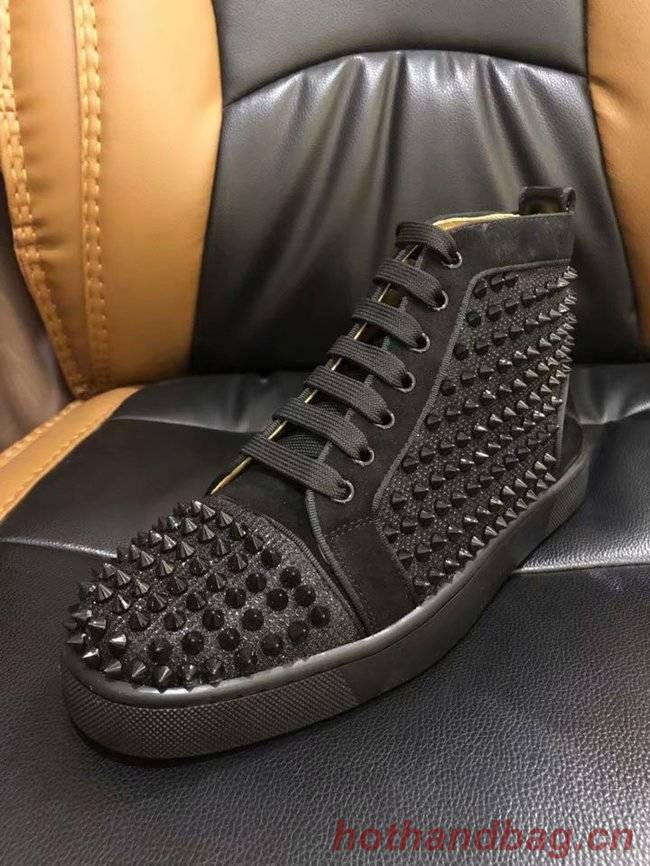 CHRISTIAN LOUBOUTIN Pik Boat glitter leather sneakers CL1039 CHRISTIAN LOUBOUTIN Pik Boat glitter leather sneakers CL1039