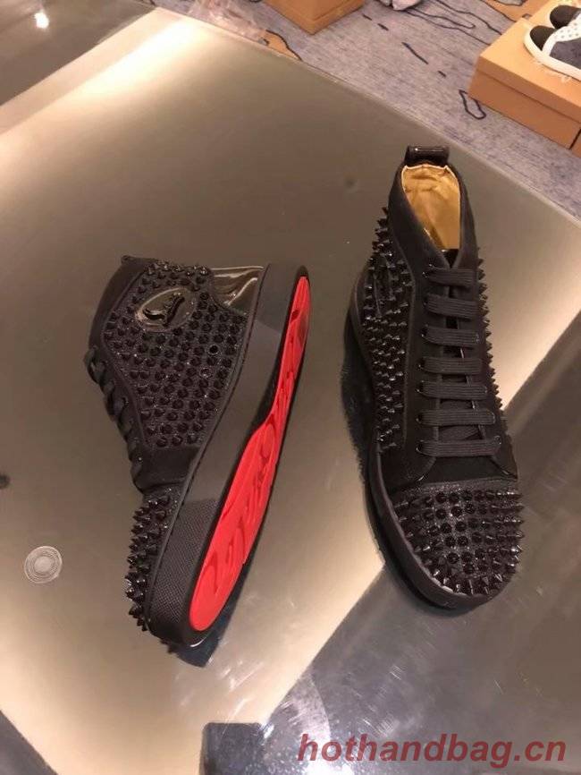 CHRISTIAN LOUBOUTIN Pik Boat glitter leather sneakers CL1039 CHRISTIAN LOUBOUTIN Pik Boat glitter leather sneakers CL1039