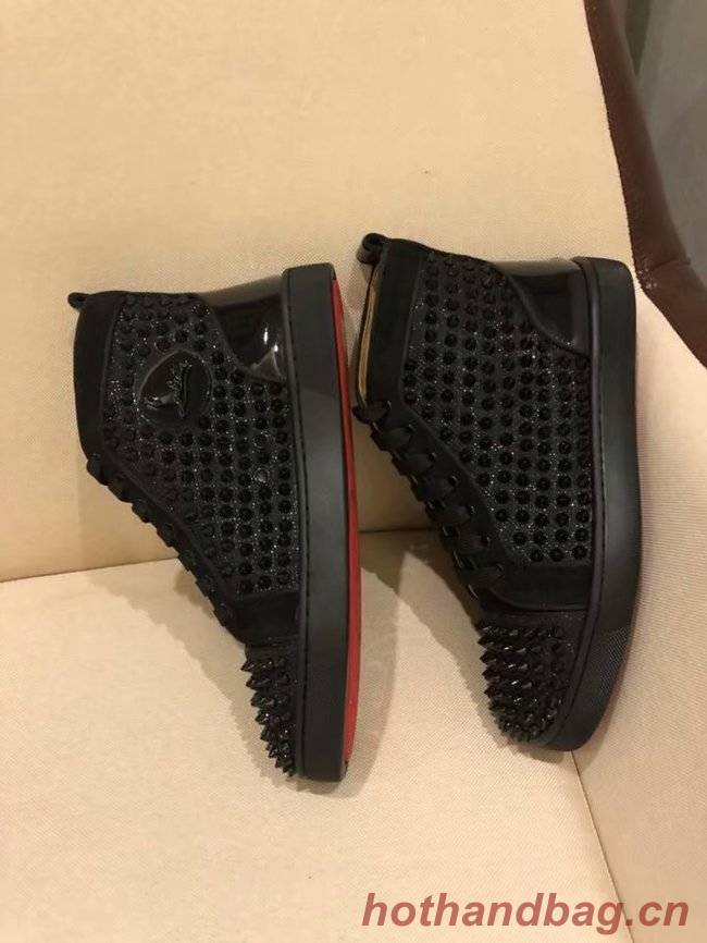 CHRISTIAN LOUBOUTIN Pik Boat glitter leather sneakers CL1039 CHRISTIAN LOUBOUTIN Pik Boat glitter leather sneakers CL1039